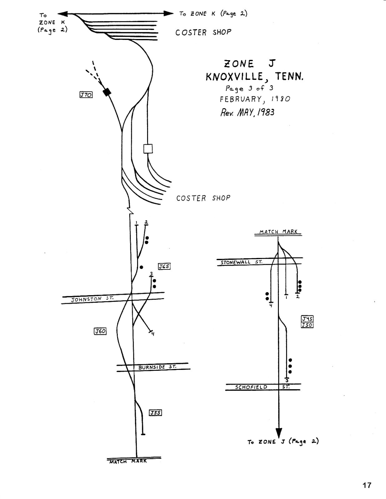 Norfolk Southern 1983 Knoxville District Track Guide PDF Pages on DVD