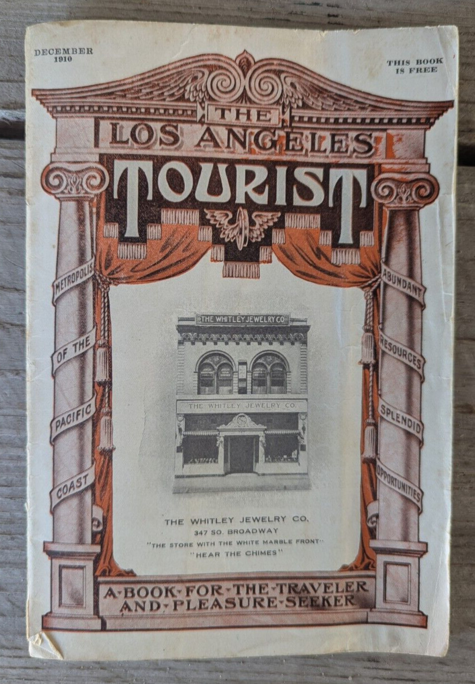 Southern California / L.A. Tourist Map Booklet Travel Guide Pacific Electric RR
