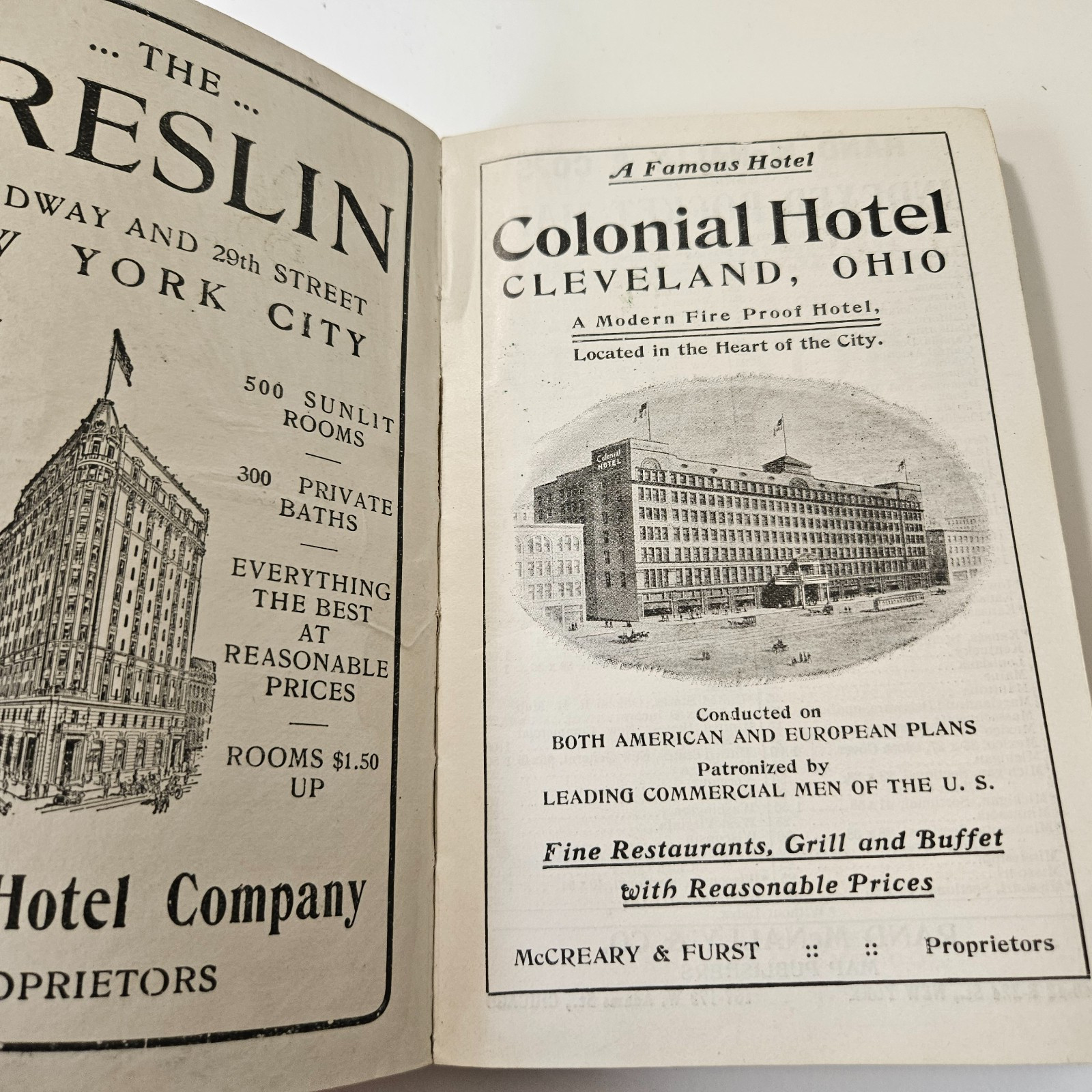 1911 Rand McNally Pocket Guide & Map Of NY & Entire Railroad System