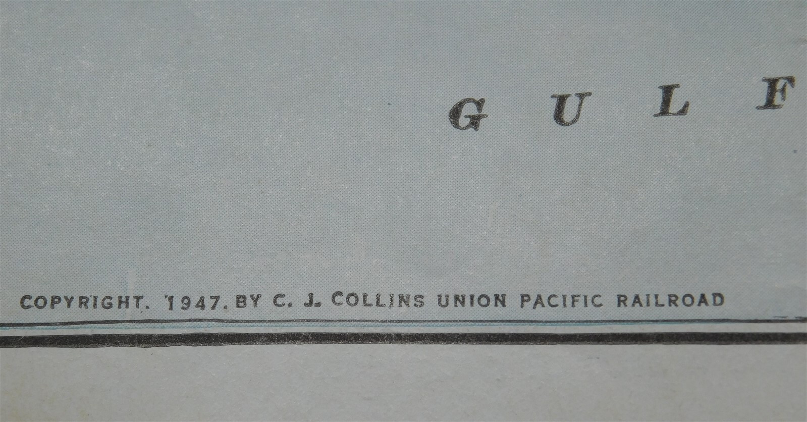 1947 Vintage UPRR Original Union Pacific Railroad National Passenger System Map