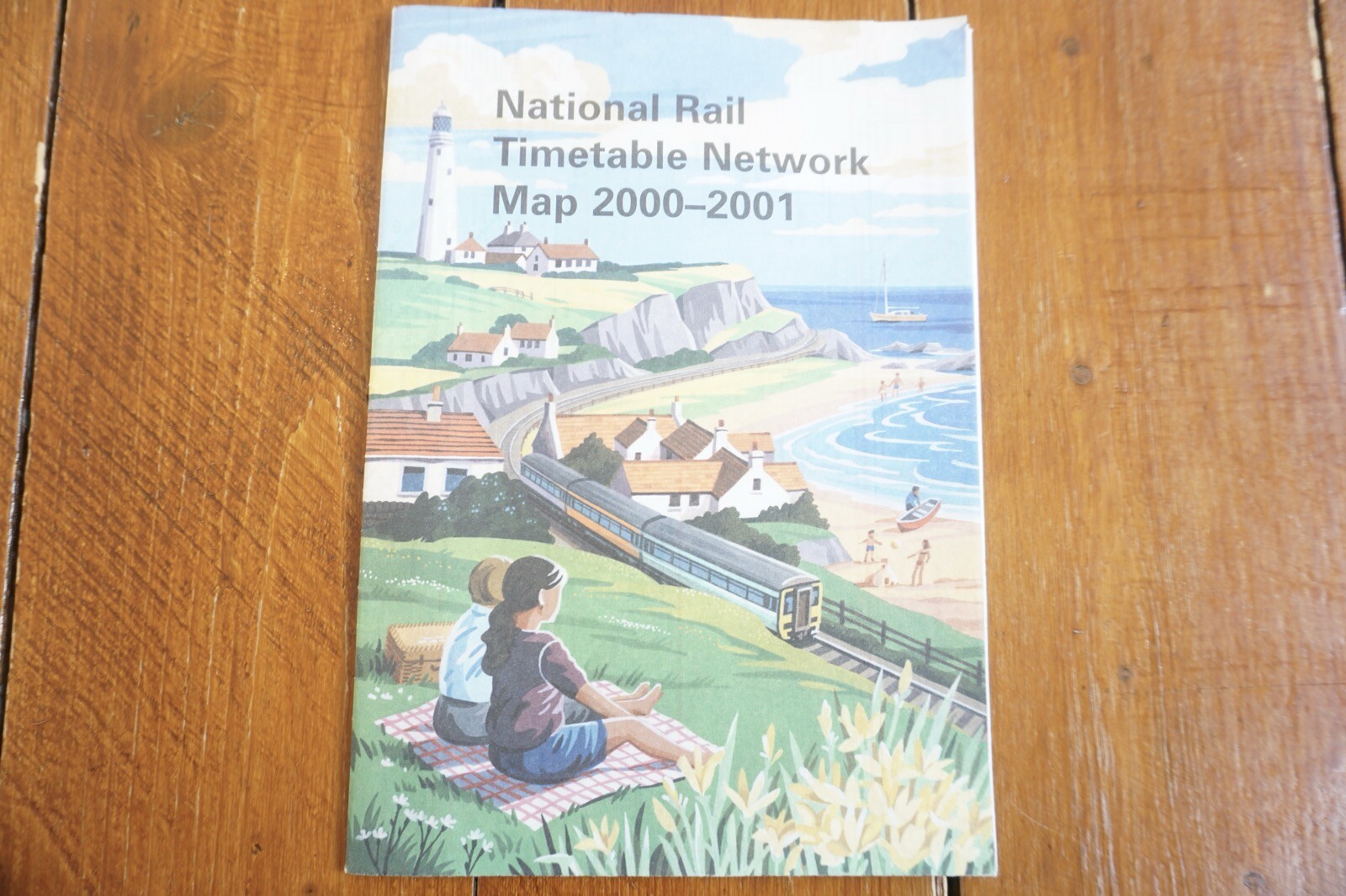 2000 2001 British Rail Passenger Network Railway Map VGC