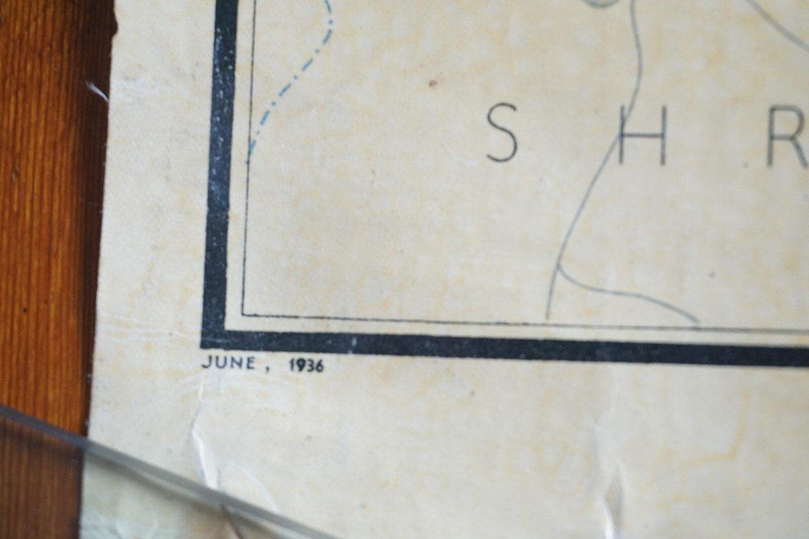 1936 LNER Collieries Railway Map Linen Backed for Display in Train Station