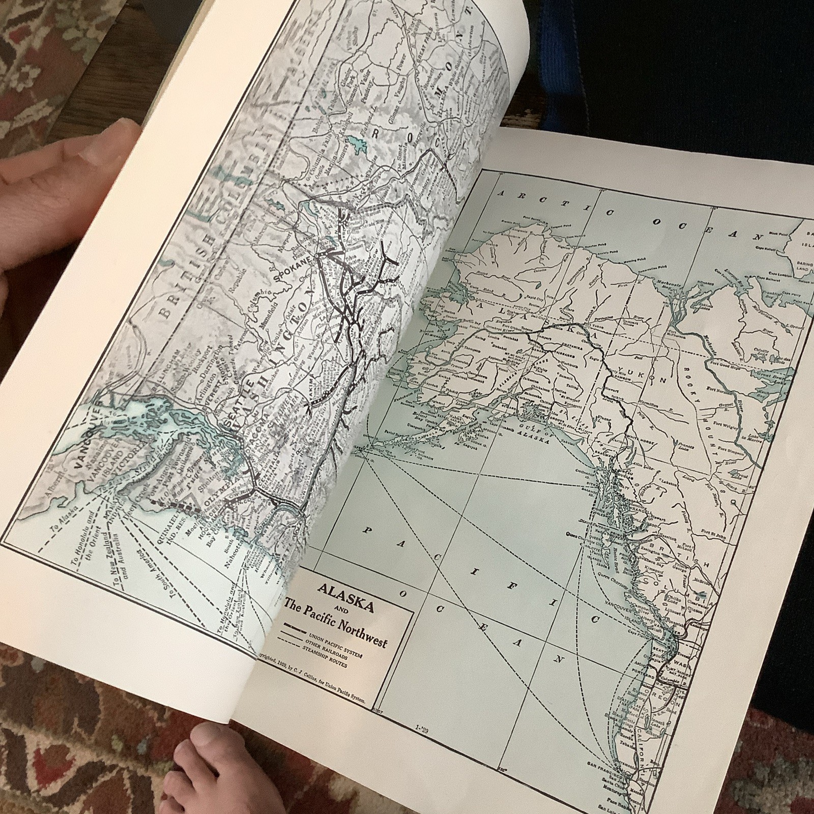 Vintage Union Pacific – Pacific Northwest and Alaska Guide Brochure & Maps RR