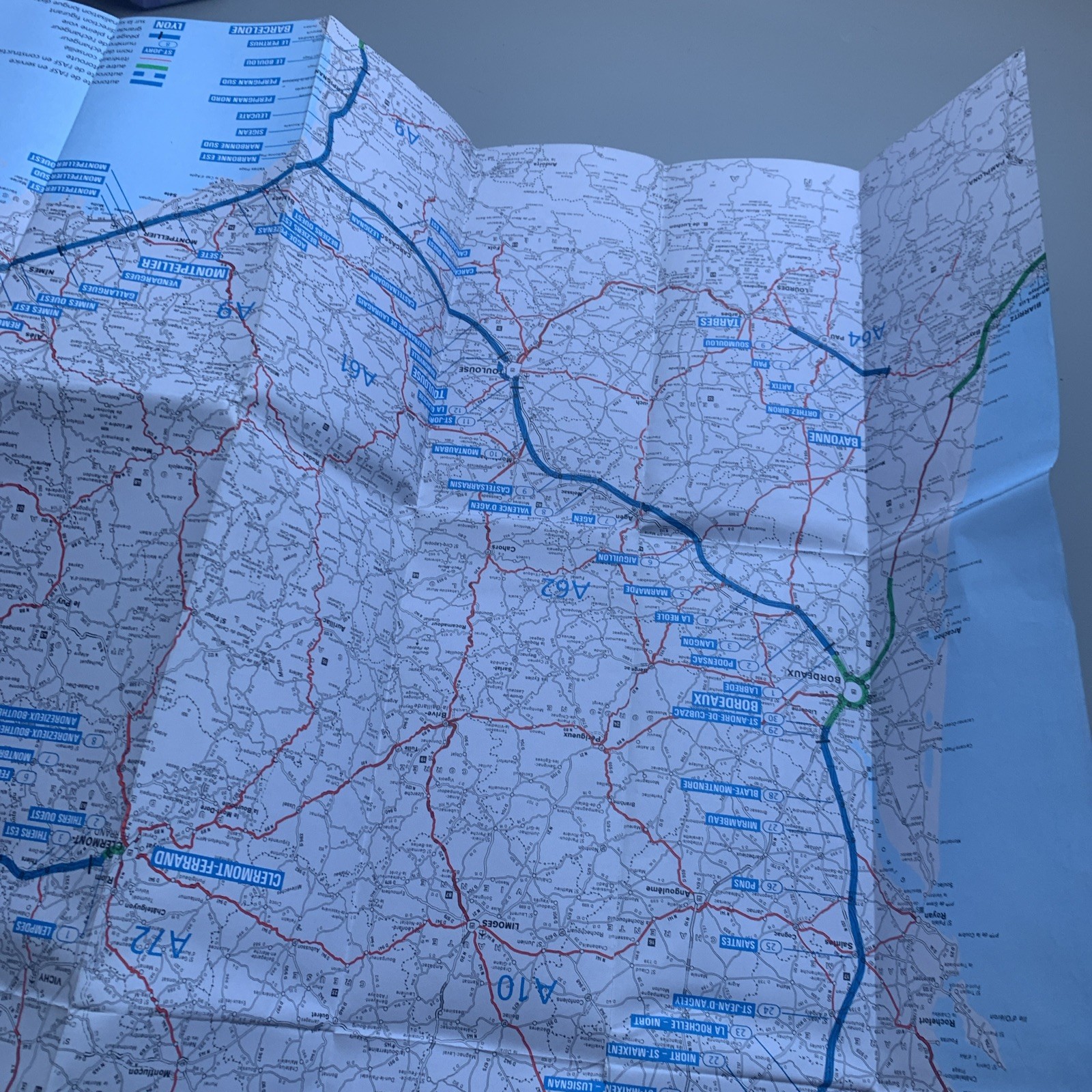 Guide des Autoroutes du Sud de la France ASF 1986 Vintage Road Guide
