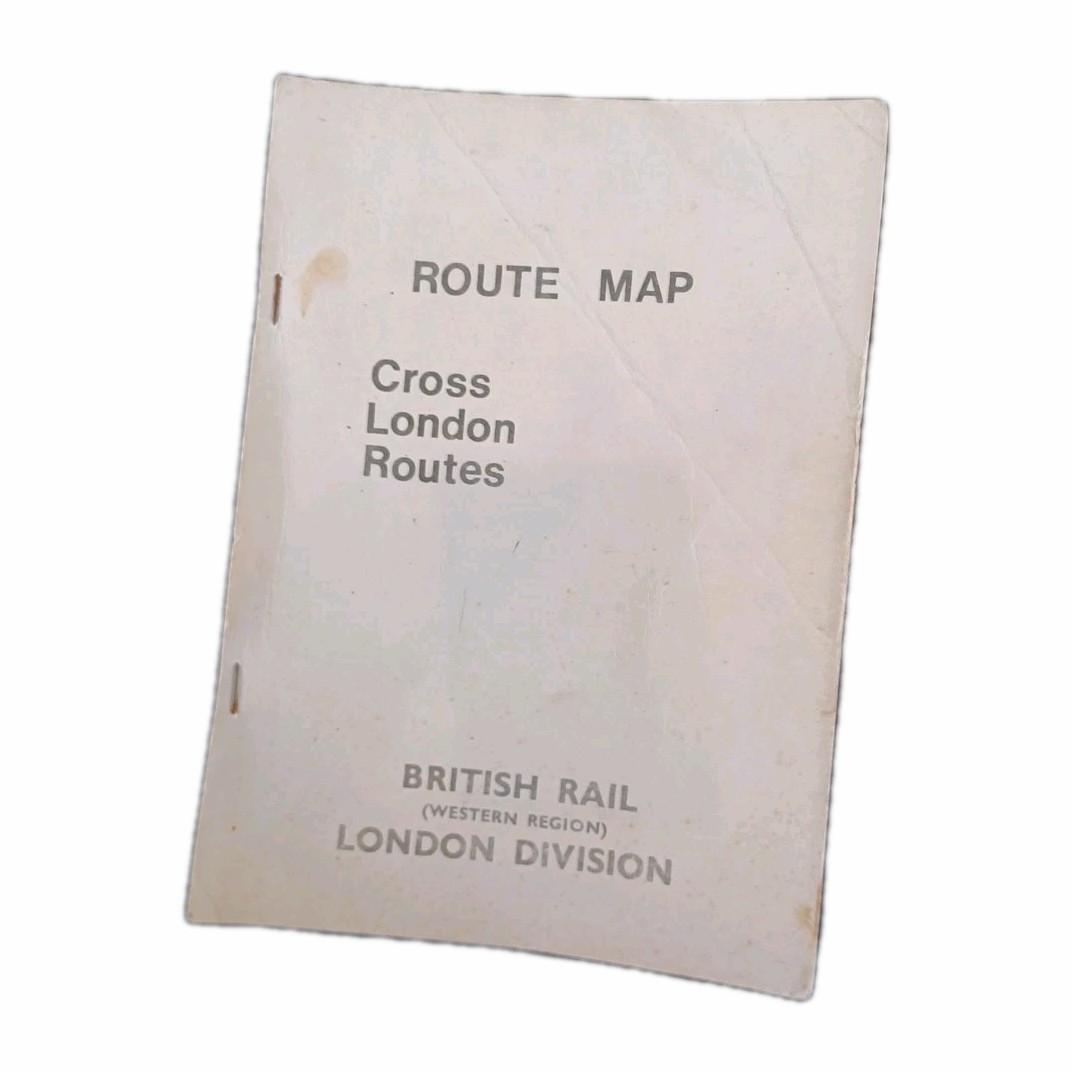 Railwayana Route Map Cross London Division B. R.