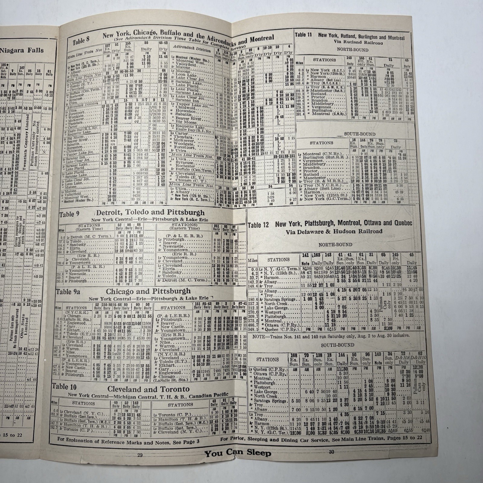 Vintage New York Central Railway Railroad Map Train Original RR Connections NY