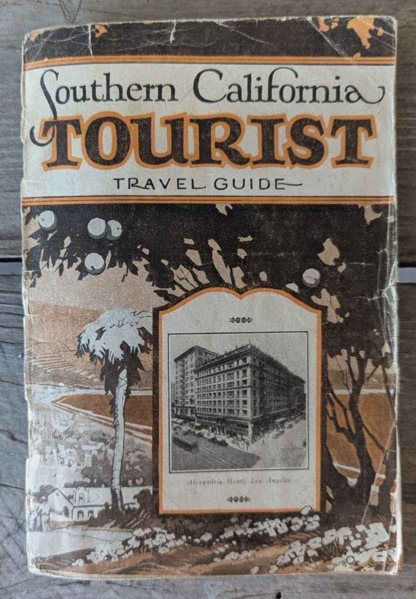 Southern California / L.A. Tourist Map Booklet Travel Guide Pacific Electric RR