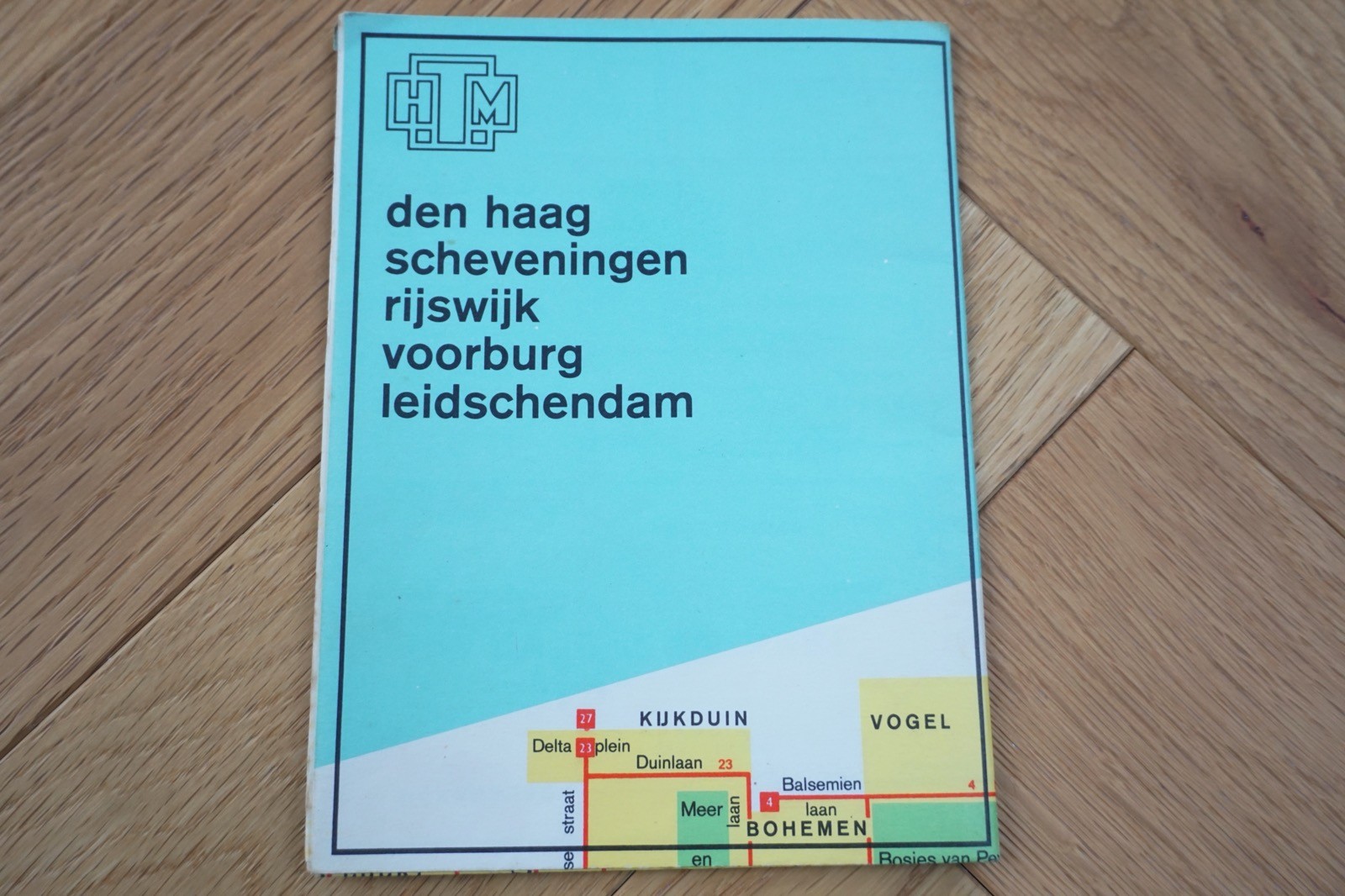 1971 HTM Netherlands Railway Bus Tram Route Map