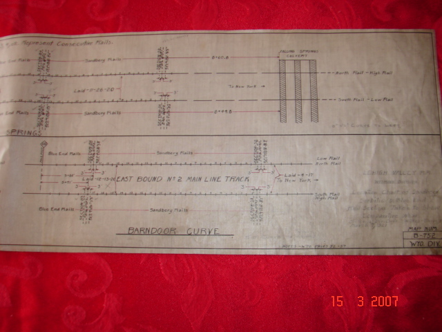 LVRR – Conety’s Curve – Falling Springs – Barndoor Curve – 1921