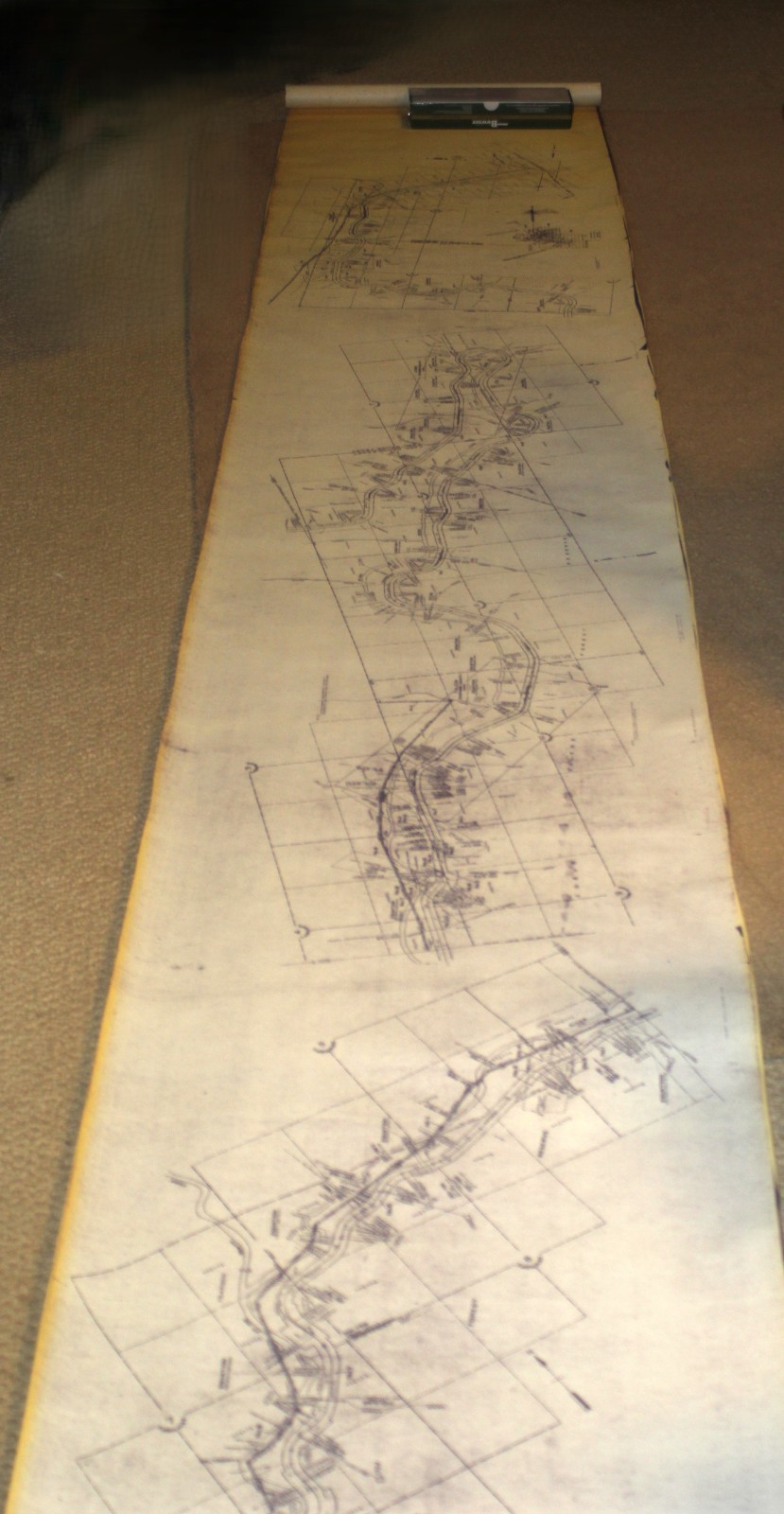 Original Milwaukee Track Map – Missoula Div. – Avery to Roland (Rolled)