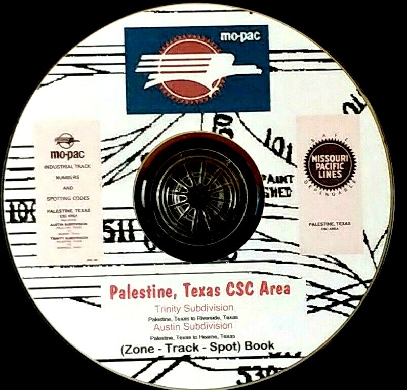 Missouri Pacific 1982 Palestine TX CSC ZTS PDF Pages on DVD