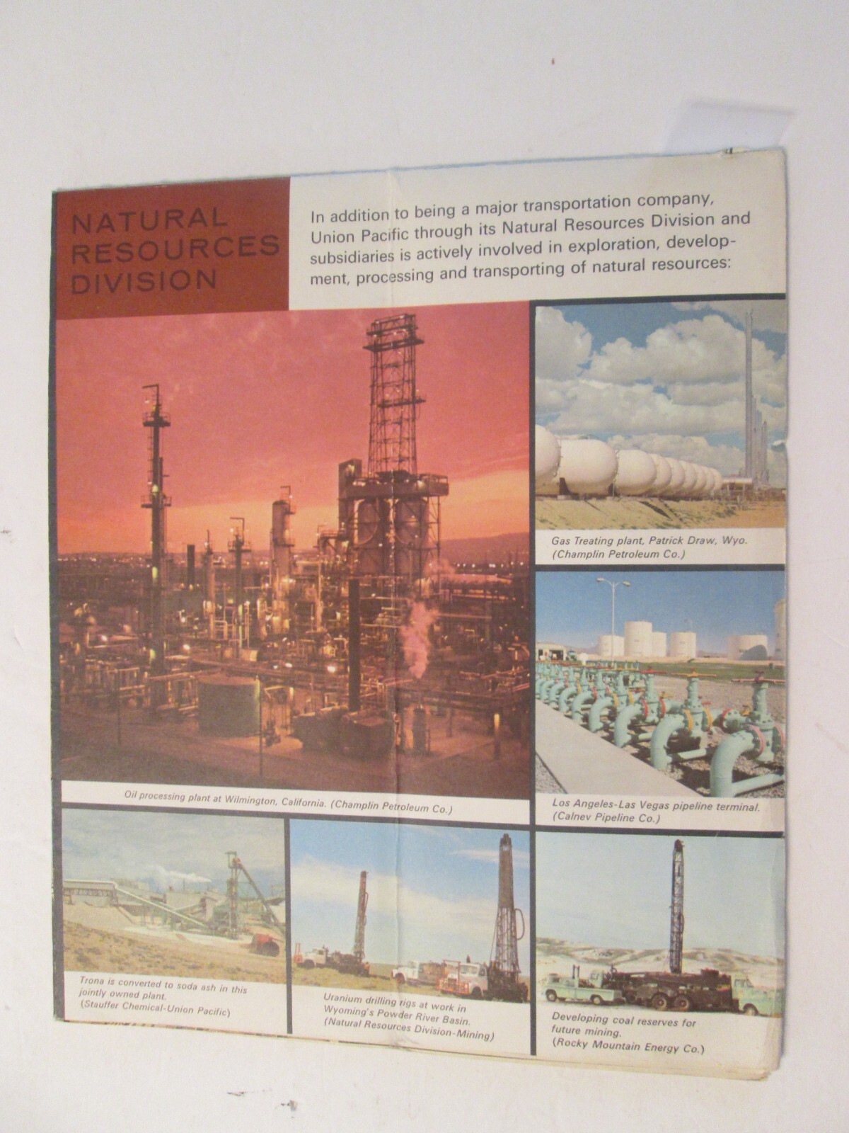Union Pacific Railroad Map of the United States 1971