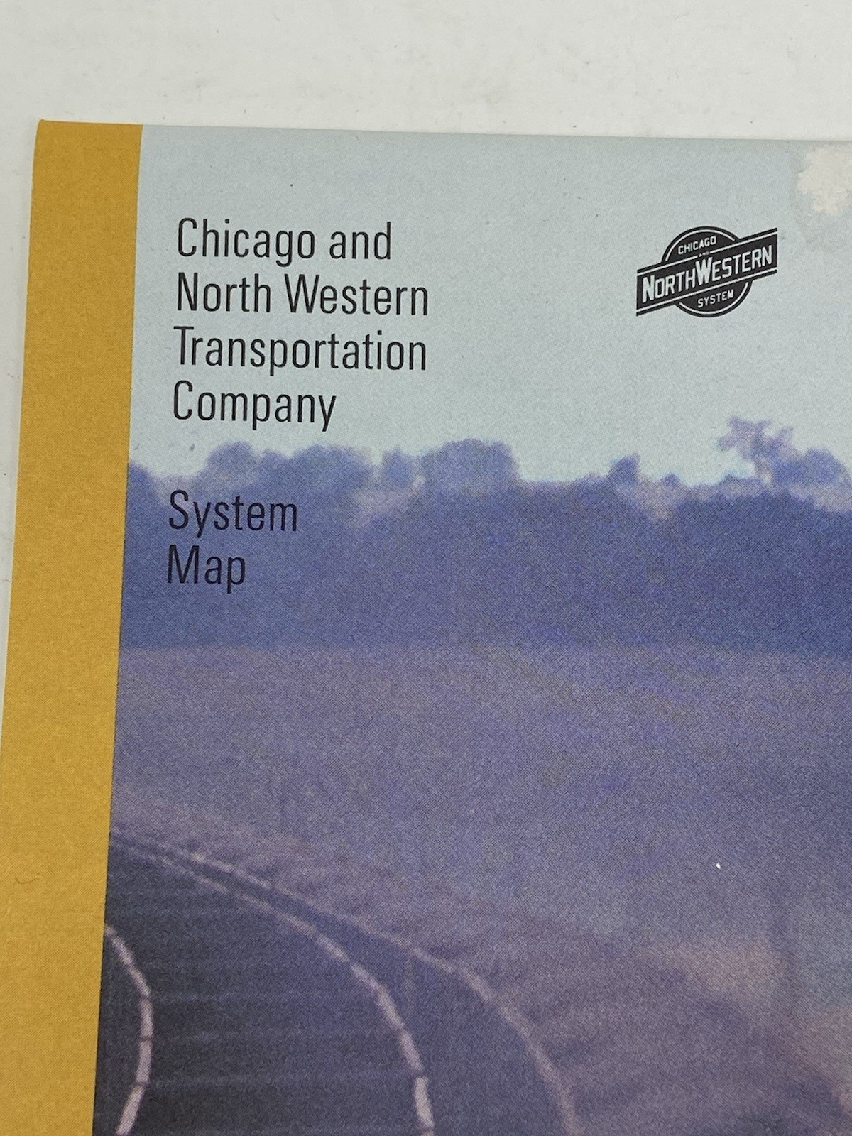 1985 CHICAGO AND NORTH WESTERN RAILROAD TRAIN TRANSPORTATION COMPANY SYSTEM MAP