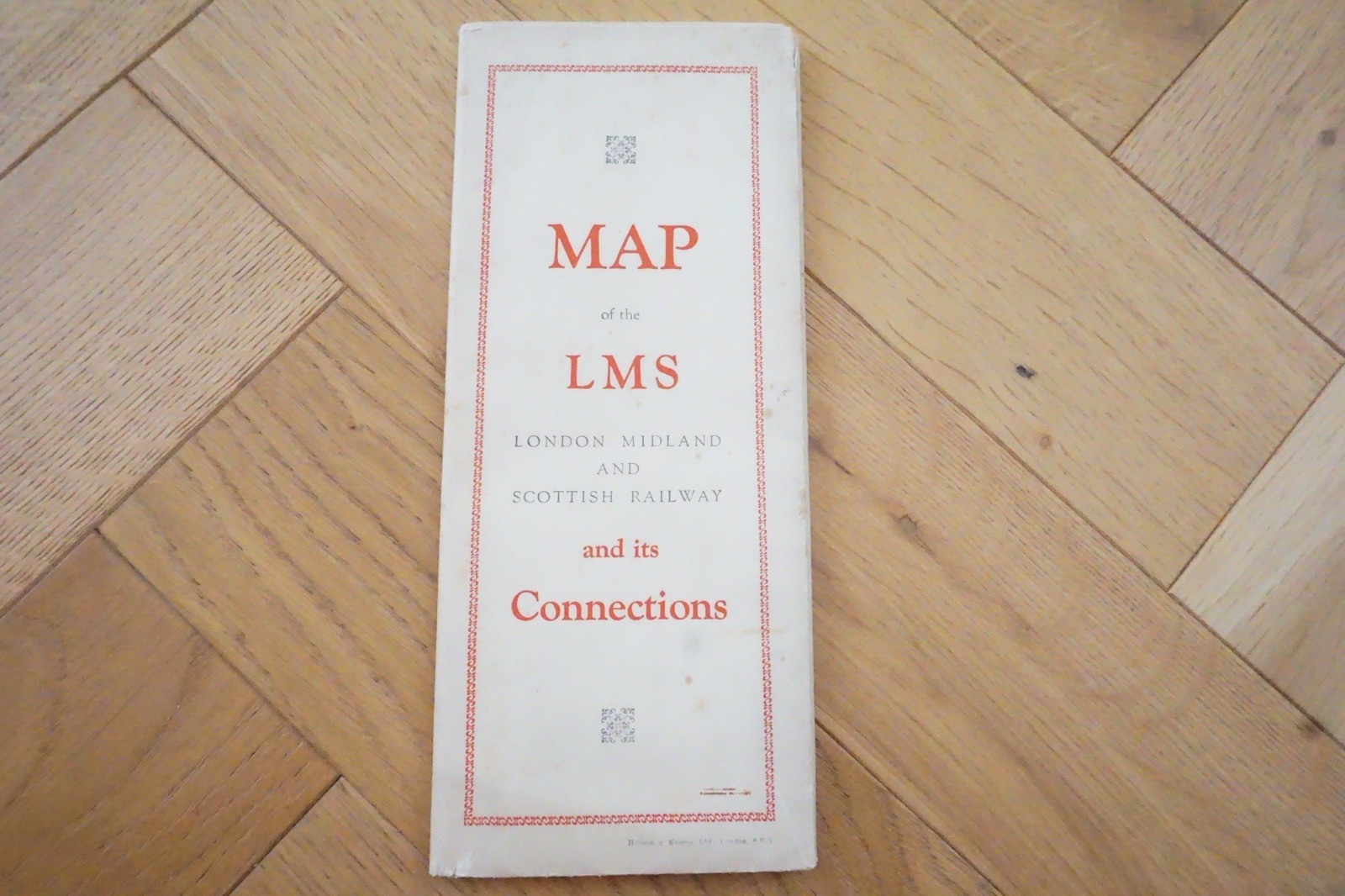 c1940s LMS Connections Railway Map