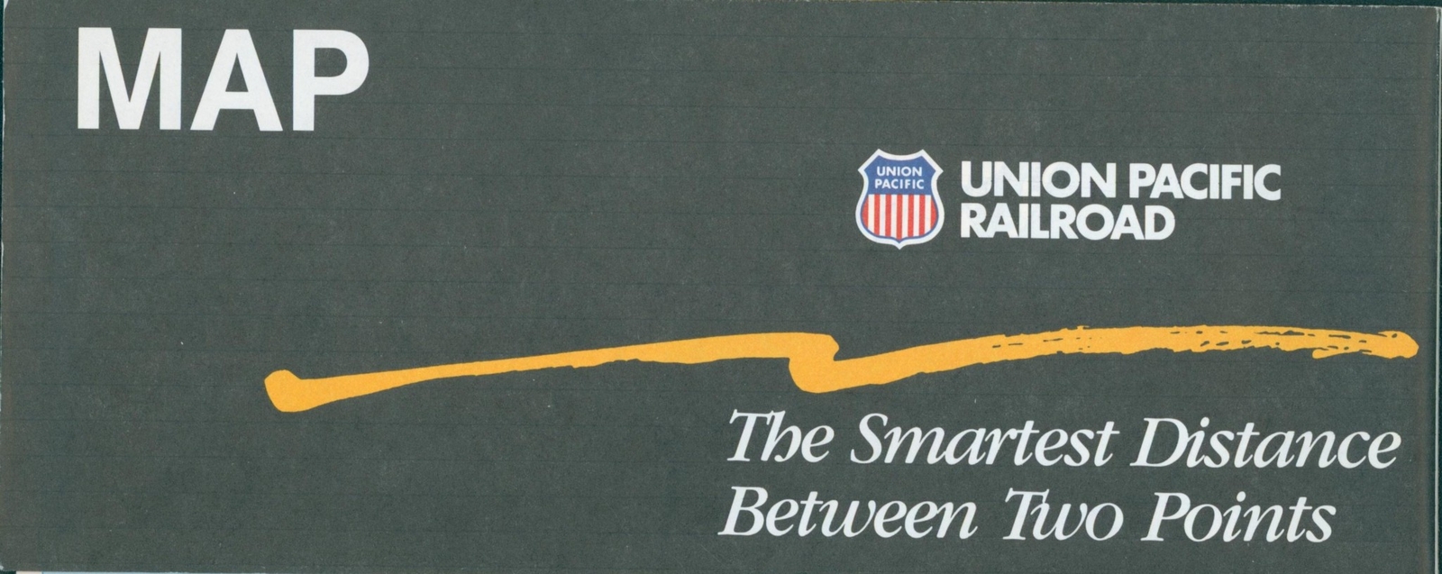 1988 Union Pacific Railroad Original System Map Route Rail Train USA Railway