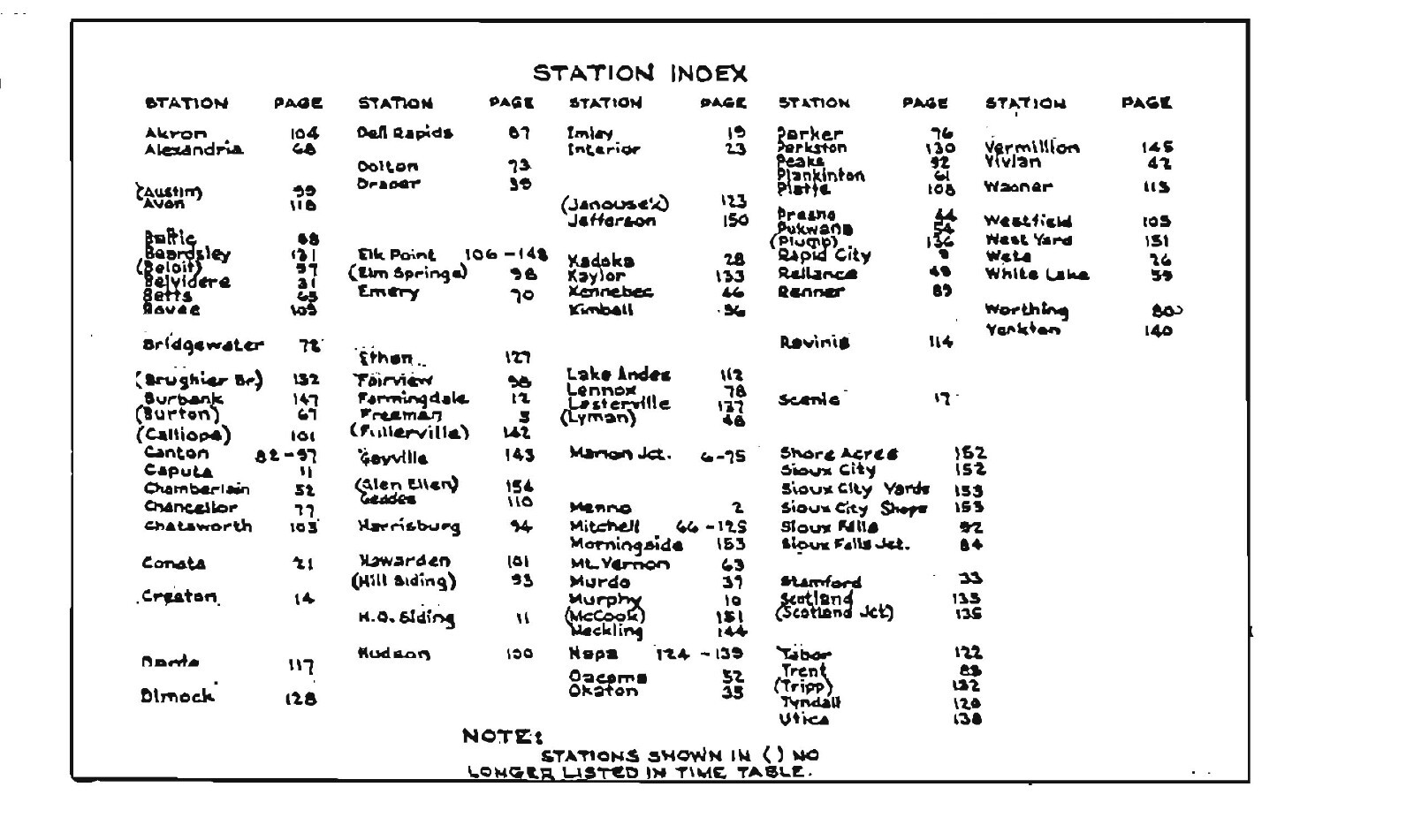 Milwaukee Road CMStP&P 1976 Dakota Division Condensed Profile PDF Pages on DVD