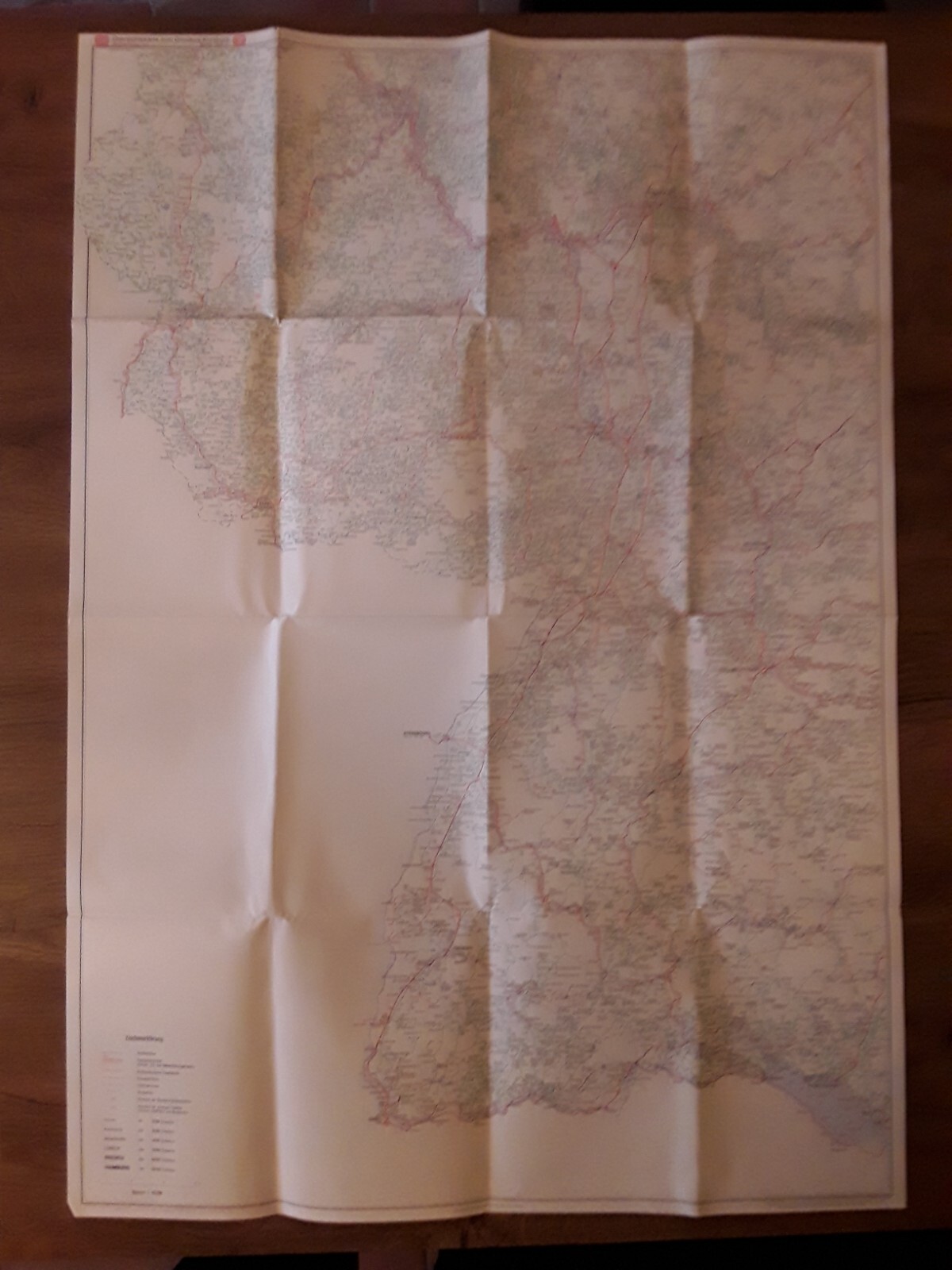 Germany – DB Railway And Bus Map 1976/77