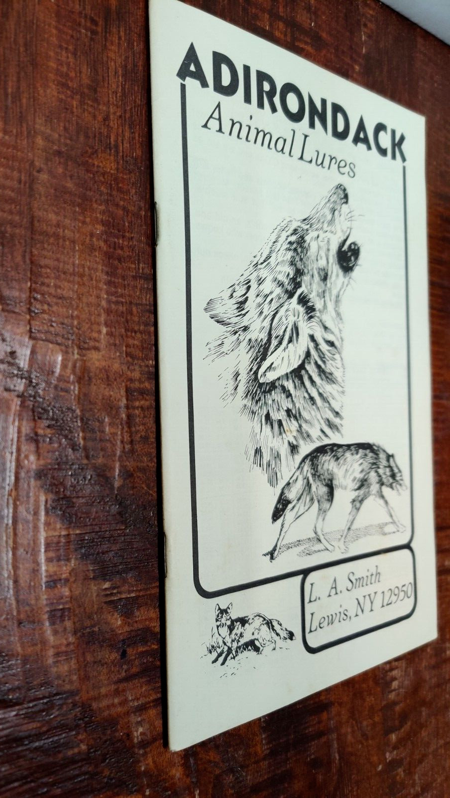 Vintage Trapping Supply Catalog Adirondack Animal Lures Lewis New York 1982-83