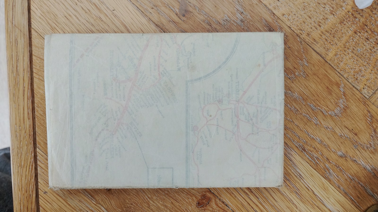 Great Western Railway Map Folded Paper GWR c1910 sold in aid of a railway club
