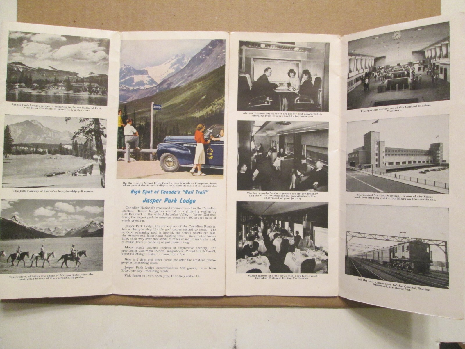 Canadian National Railway Tourist’s Map of Canada and United States 1936