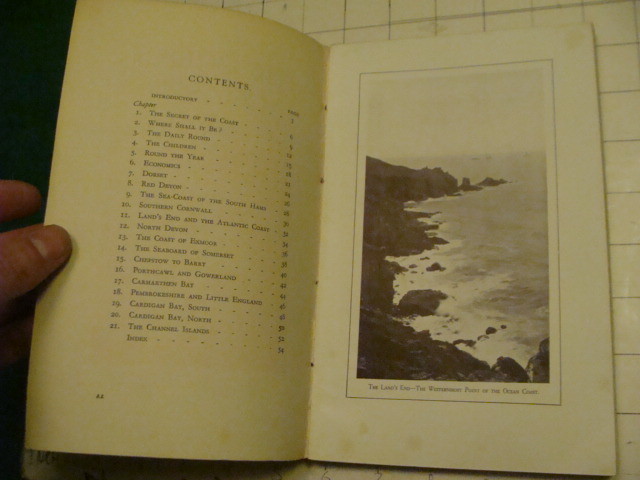 Vintage Original Guide book: 1927 THE OCEAN COAST w GREAT WESTERN RAILWAY MAP