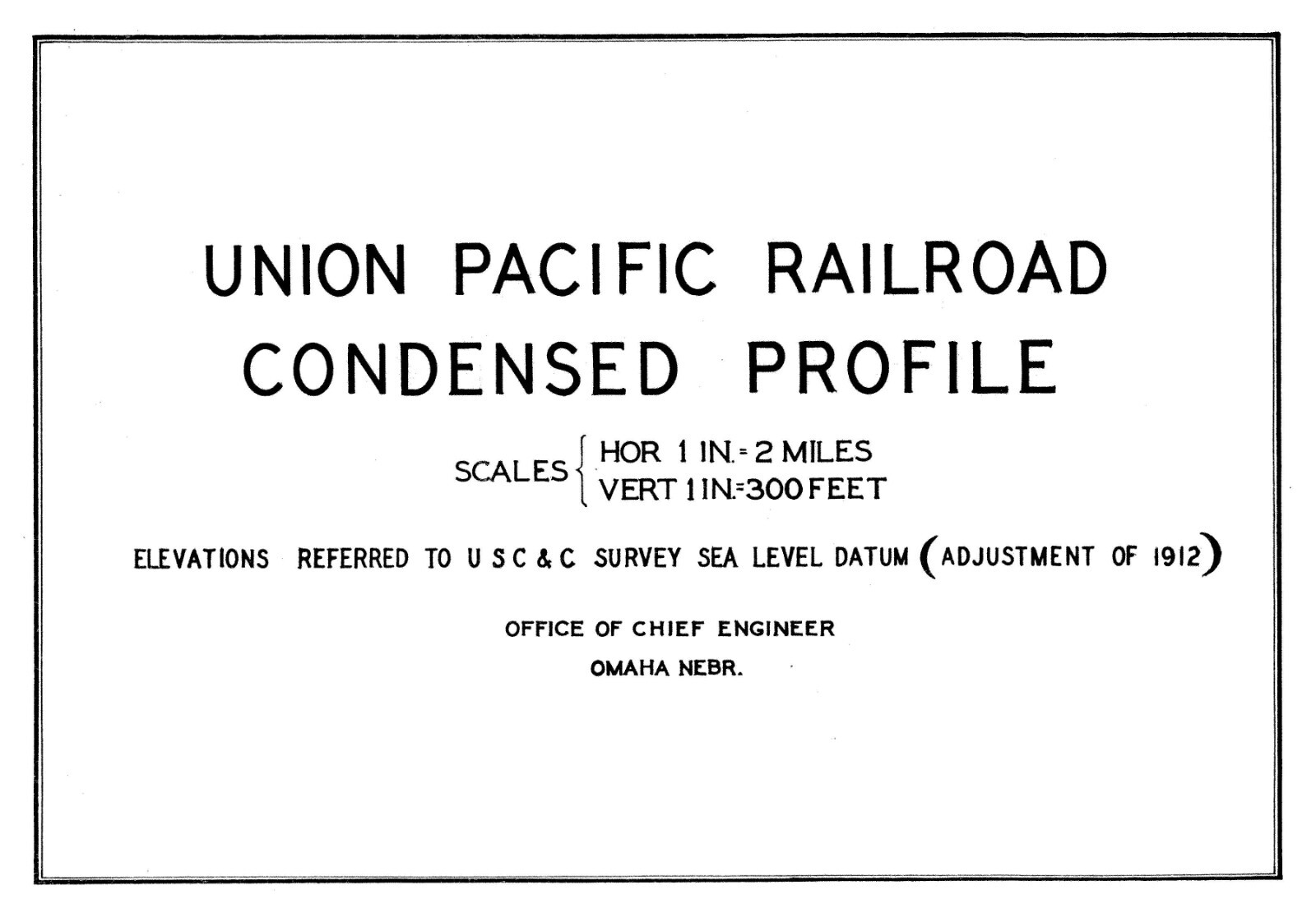 Union Pacific 1973 Kansas Nebraska Wyoming Condensed Profile PDF Pages on DVD