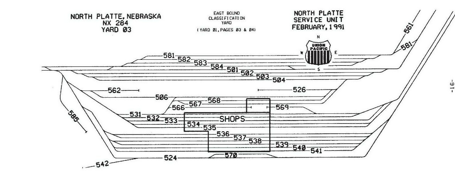 Union Pacific 1991 Nebraska Service Unit with Bailey Yard ZTS PDF pages on DVD