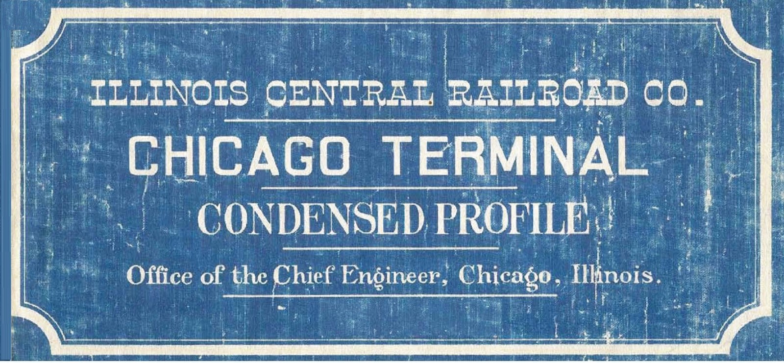 Illinois Central RR 1942 Chicago Terminal Condensed Profiles PDF pages on DVD
