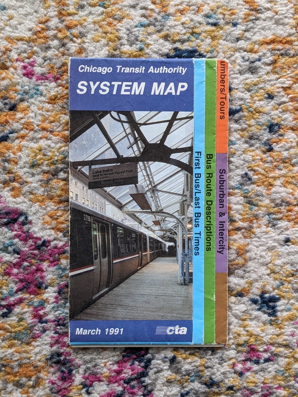Chicago Transit Authority (CTA) System Map 3/1991