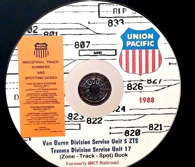 Union Pacific (MKT) 1988 Van Buren 5-Texoma 17 Units ZTS PDF pages on DVD