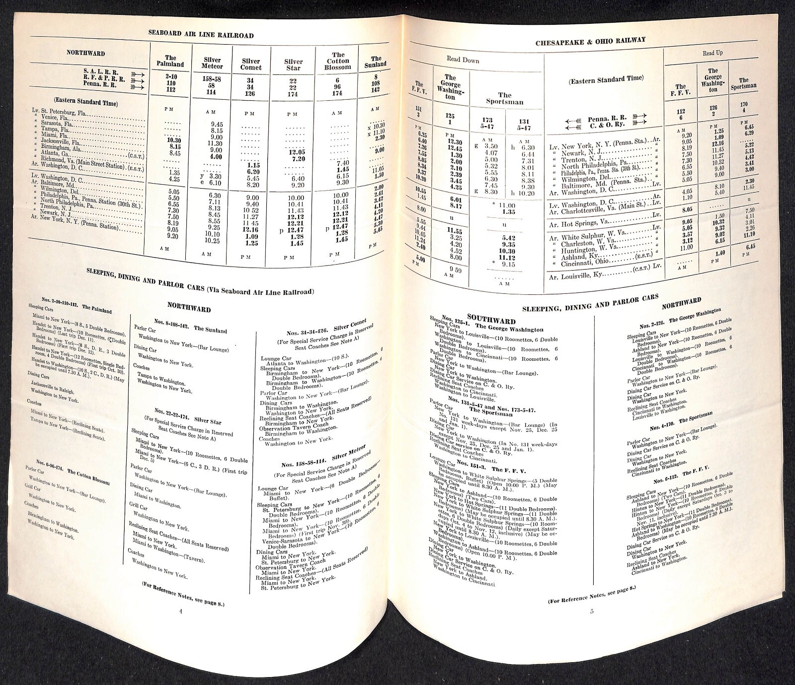 1954 Pennsylvania Railroad Passenger Traffic Department System Notice 8pp Scarce