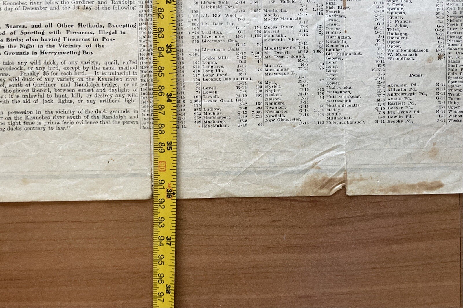 Antique 1907 New England Commercial & Route Survey Rail Road Electric Roads Map