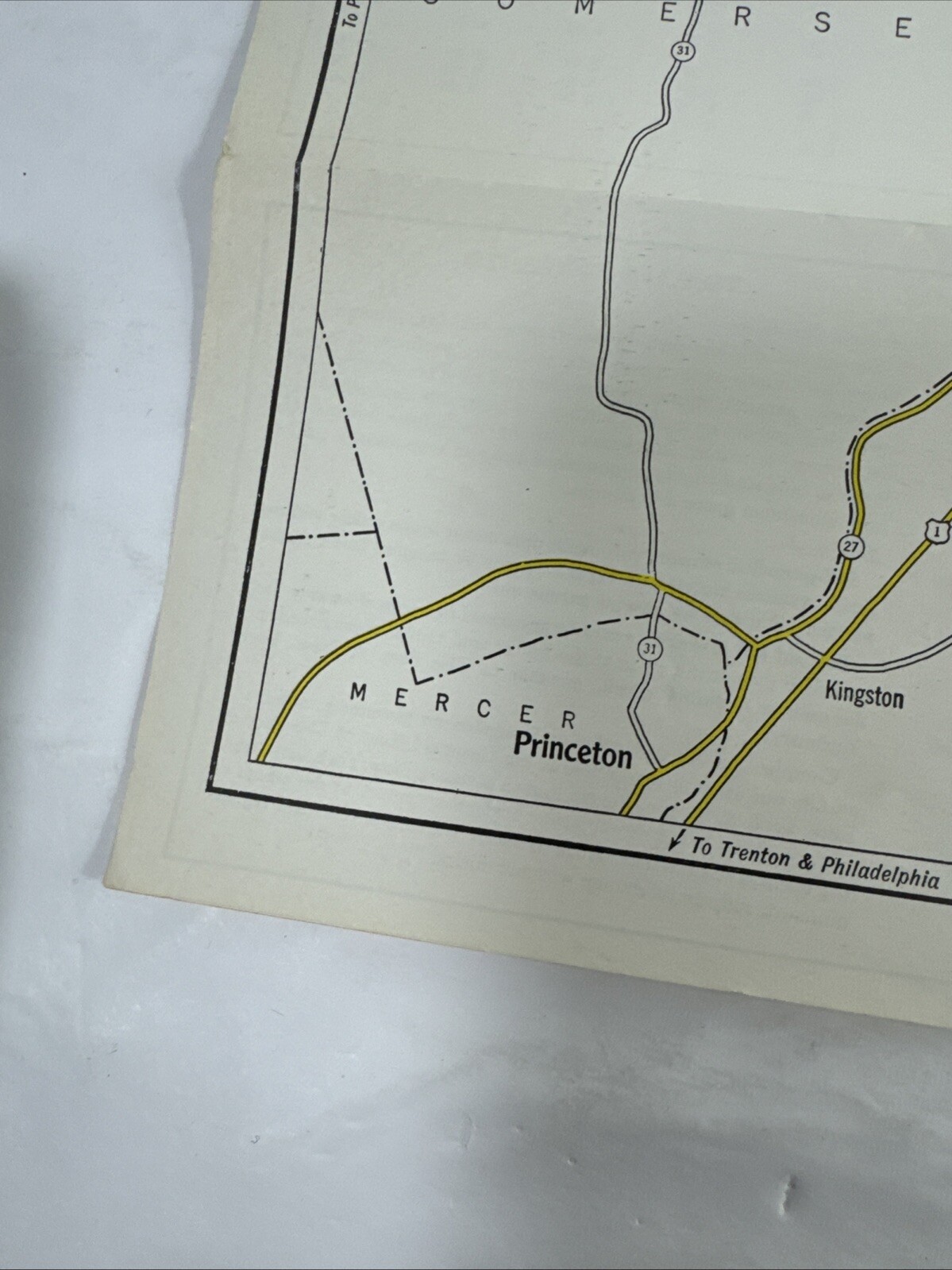 RARE 1938 New York City Map NYC Road Highway Bridge Tunnel PORT AUTHORITY