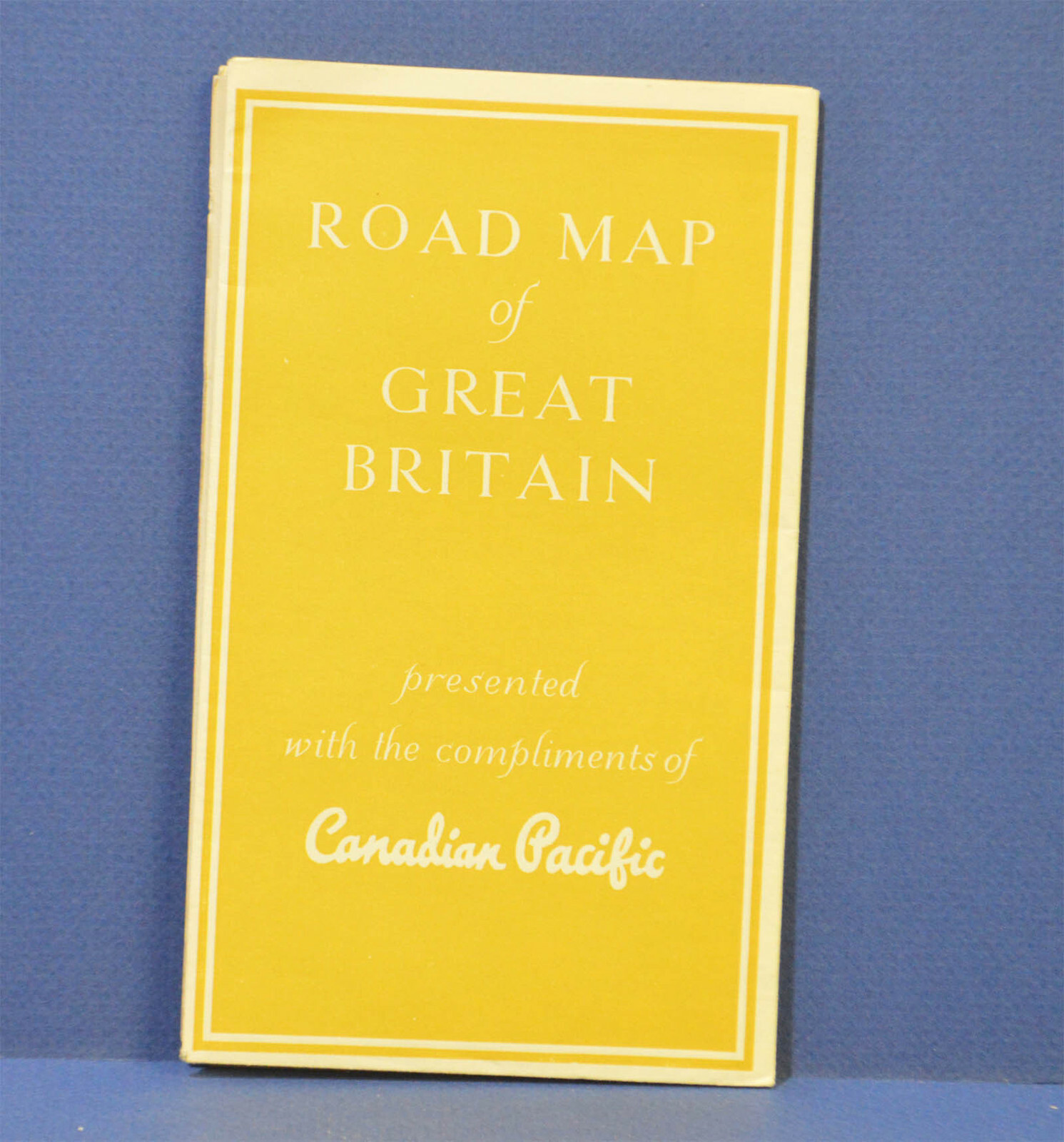 ROAD MAP OF GREAT BRITAIN from CANADIAN PACIFIC CP C.P. 1957