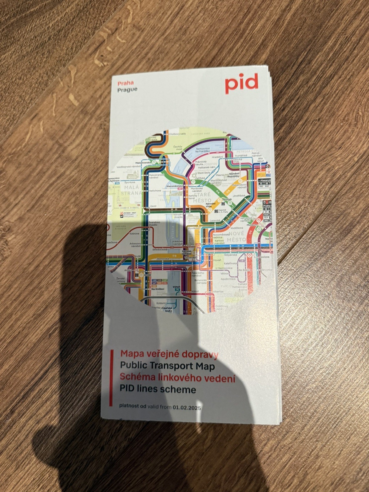 NEW Excellent Condition PRAGUE pid Public Transport Map Metro Bus Tram Feb 2025