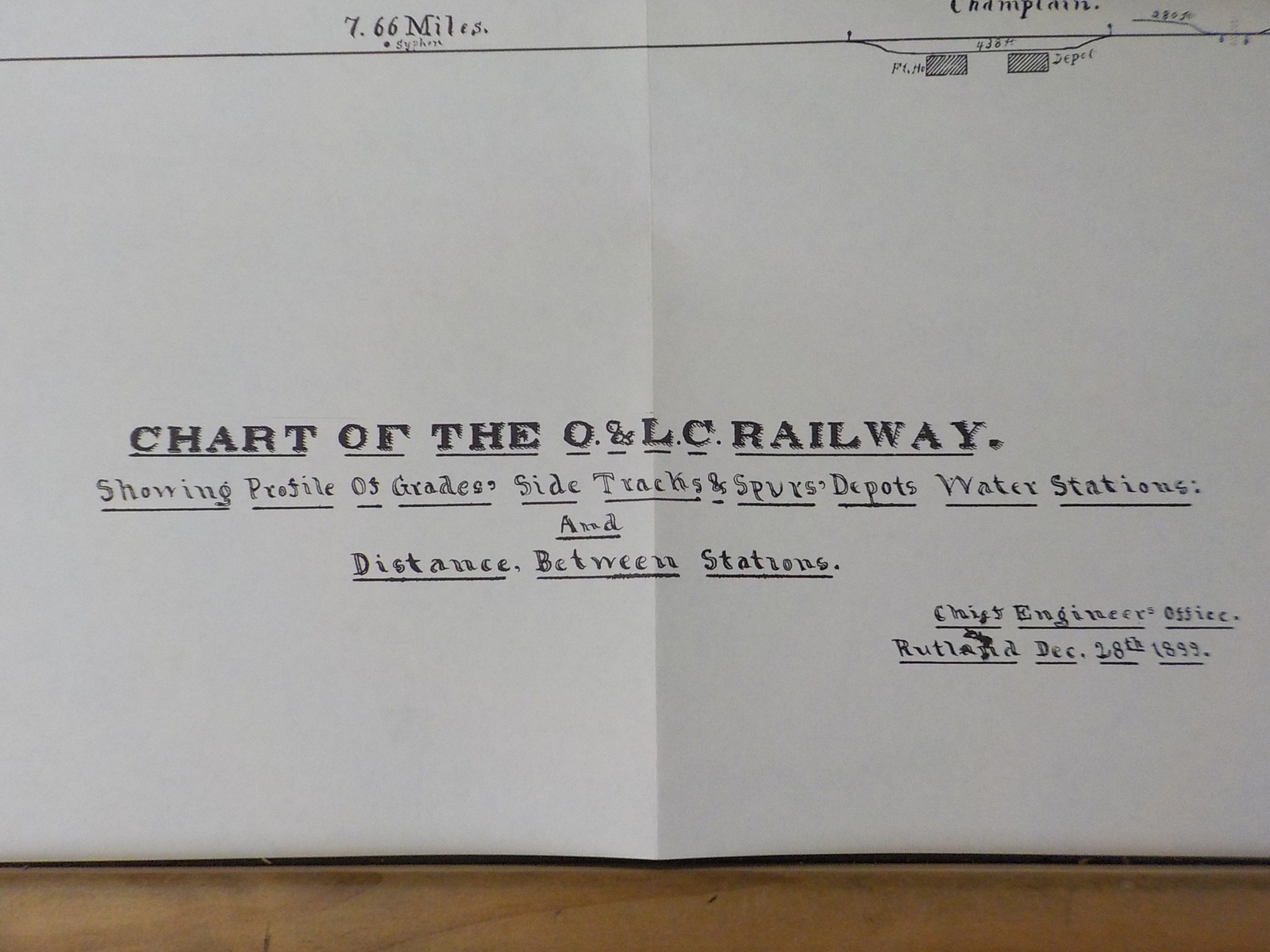 Chart of the O&LC Railway
