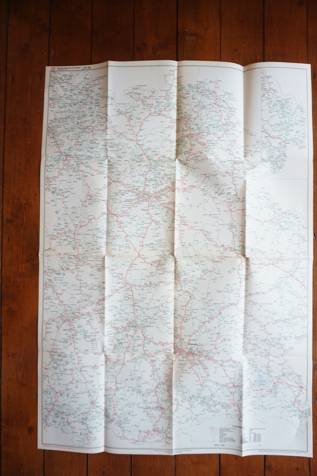 1984 – 1991 Germany Deutsche DB Railway Bus Map Collection Railwayana
