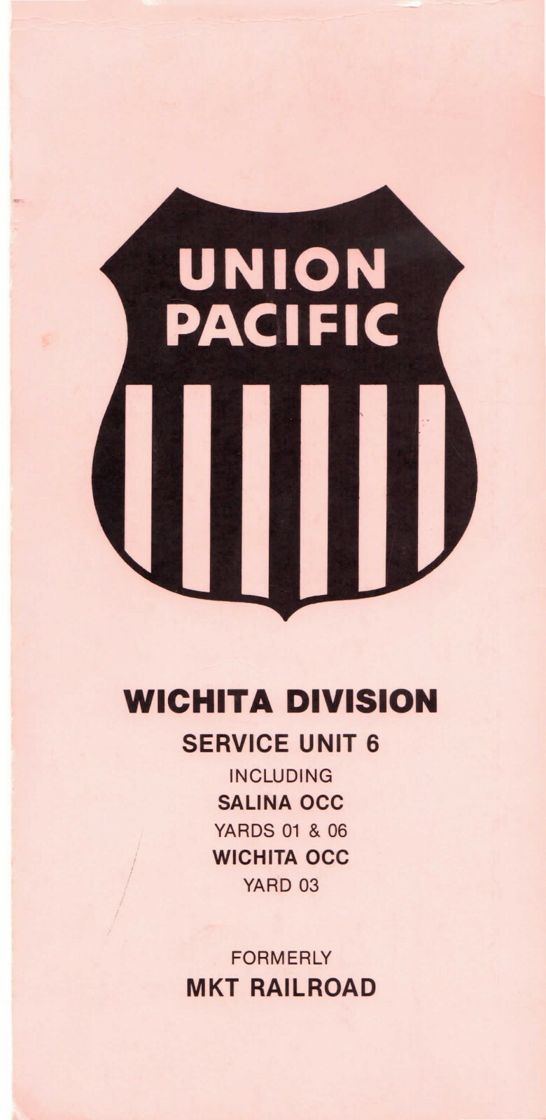 Union Pacific 1988 Wichita Service Unit 6 Illinois Division ZTS PDF Pages on DVD