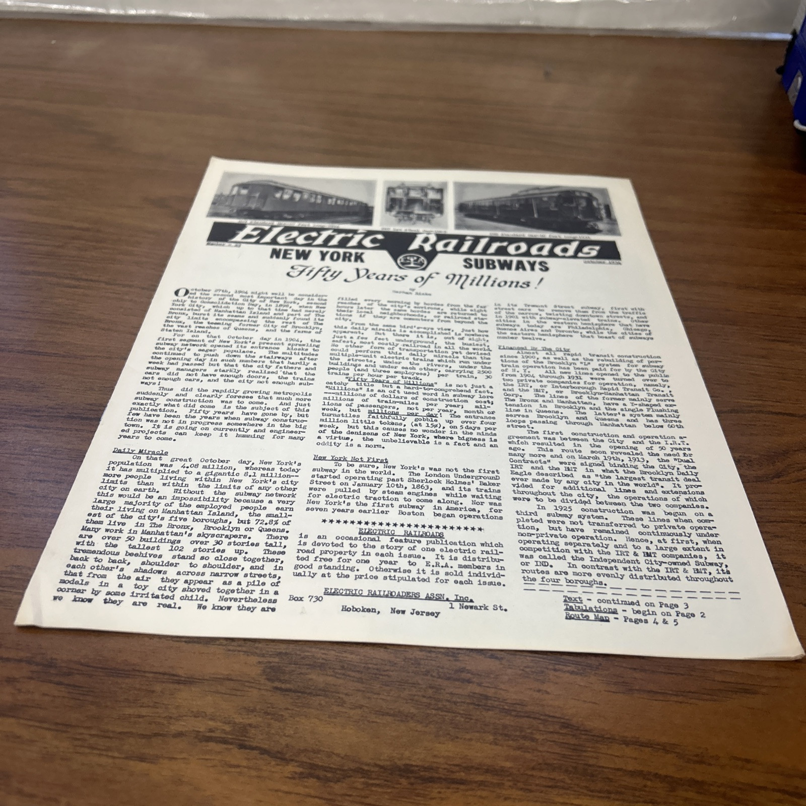 Oct 1954 Electric Railroads New York Subways Fifty Years Of Millions!