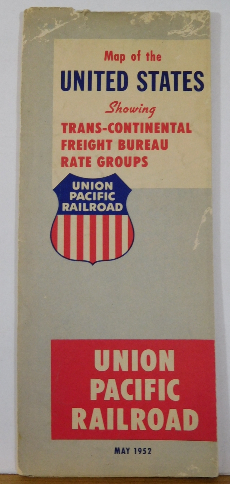 Map Union Pacific Railroad 1952 May Map of the United States 19 x 32