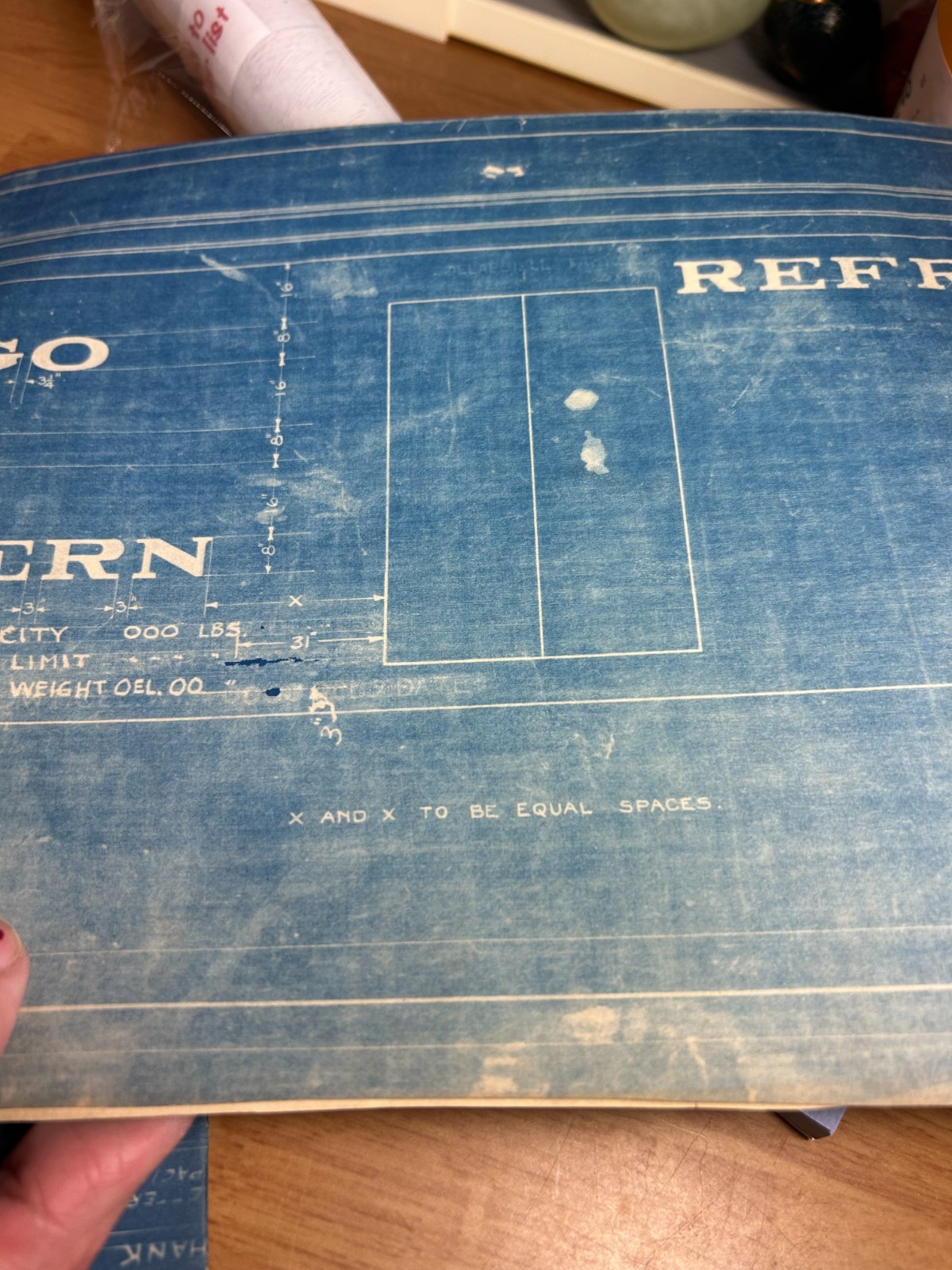 CHICAGO GREAT WESTERN RAILROAD LOCOMOTIVE LETTERING ORIG 1910 BLUEPRINT DATA