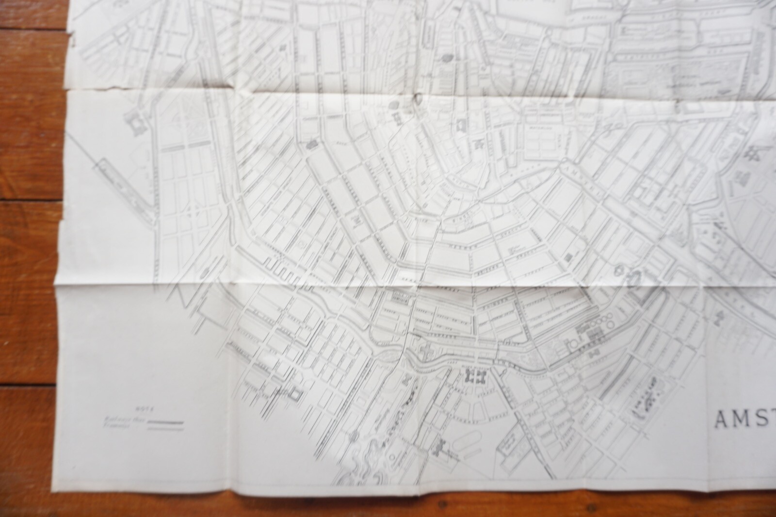 1899 Bradshaws Map of Amsterdam Netherlands Original Railway Map