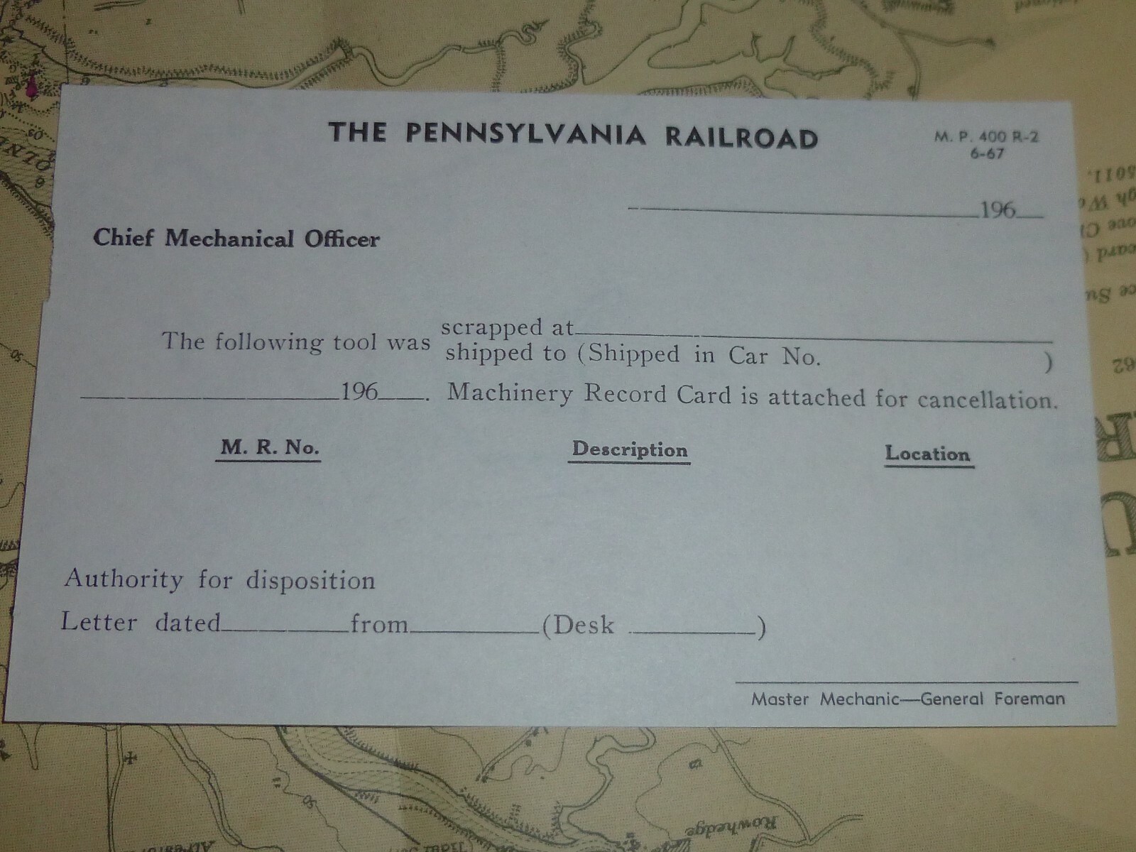 3 x Original Unused THE PENNSYLVANIA RAILROAD Changes to Equipment Docs c.1960’s