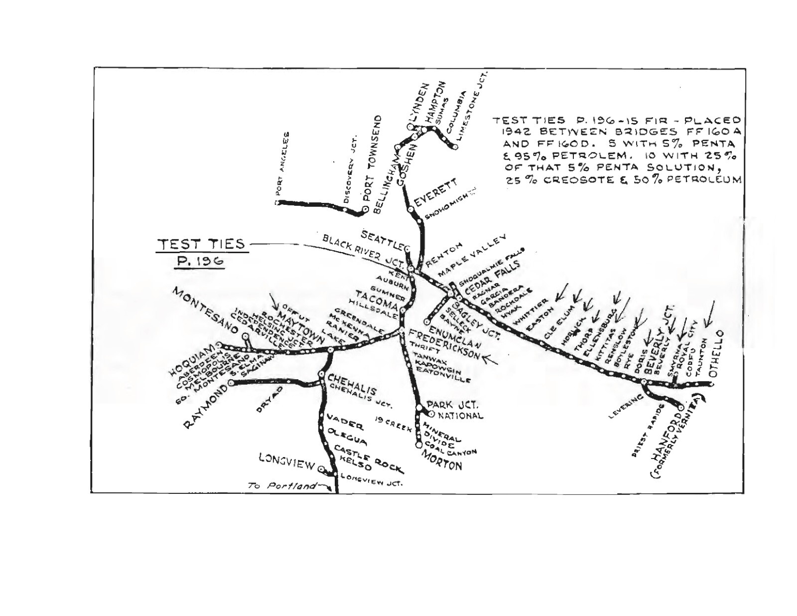 Milwaukee Road Railroad 1976 Washington Division Track Chart PDF Pages on DVD