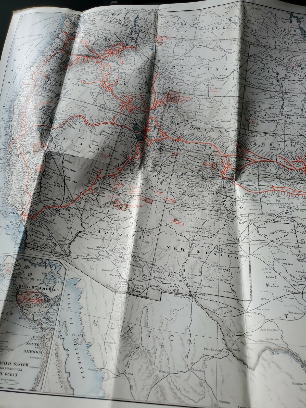 1931 Union Pacific Railroad / Train Map and Brochure