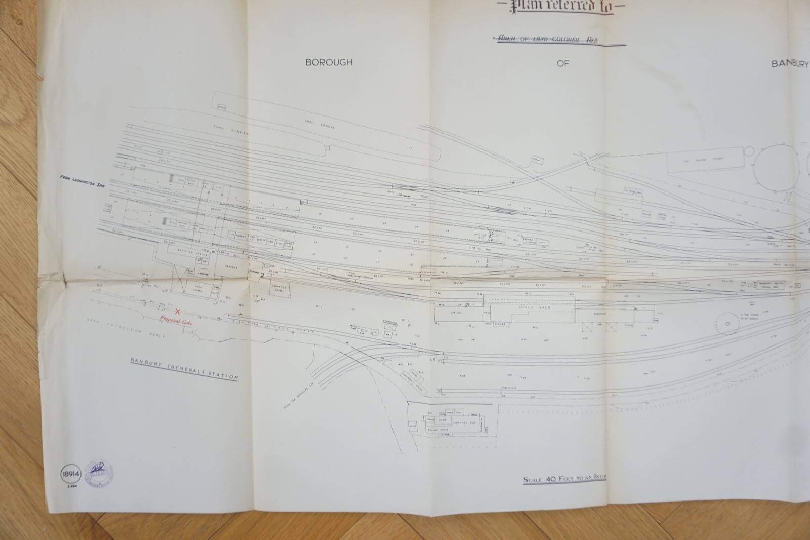 1967 Banbury Station Railway Track Plan Diagram Map Western Region