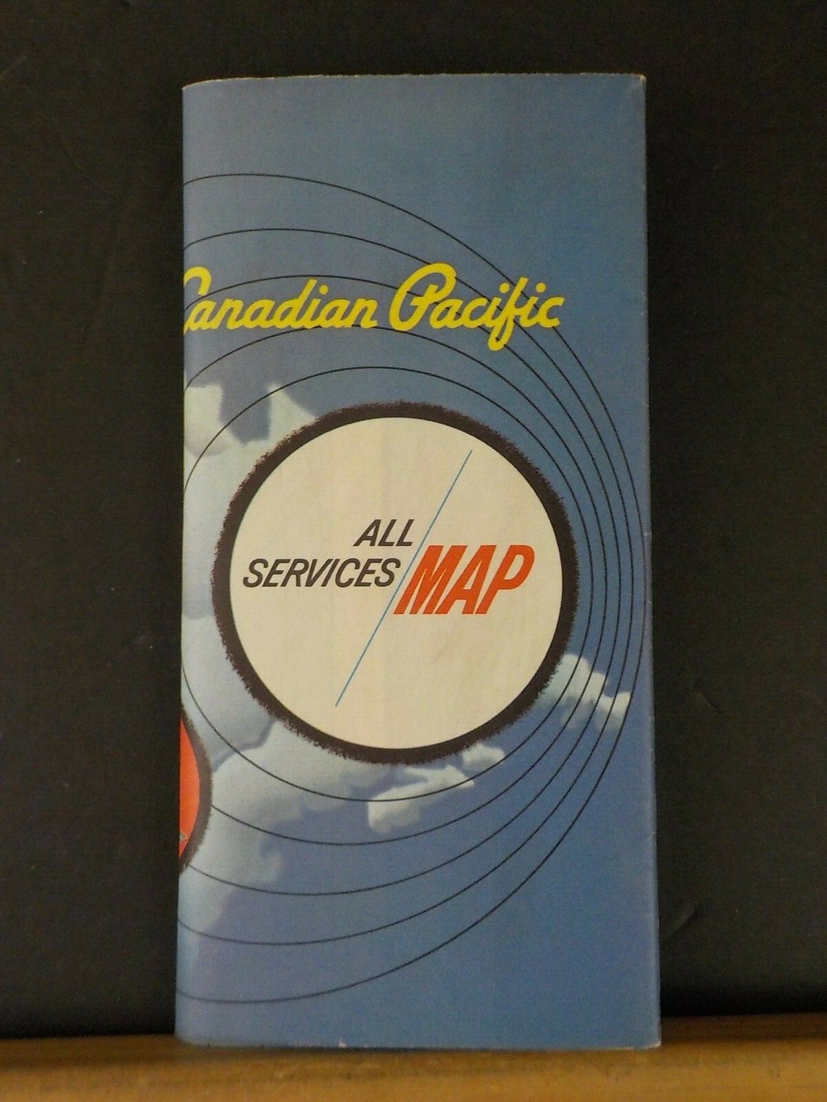 Map Canadian Pacific All Services Map 1967 Foldout Map