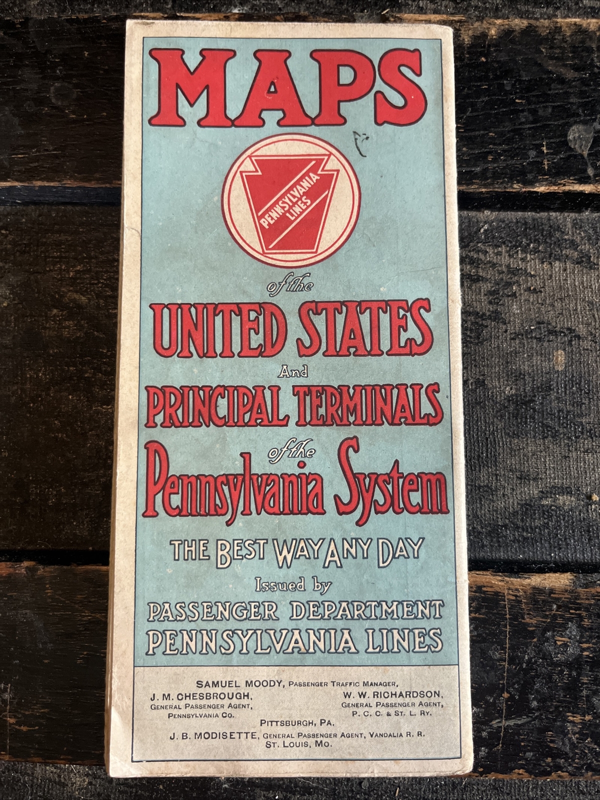 PENNSYLVANA RAILROAD 1919 MAPS OF UNITED STATES & PRINCIPAL TERMINALS SYSTEM