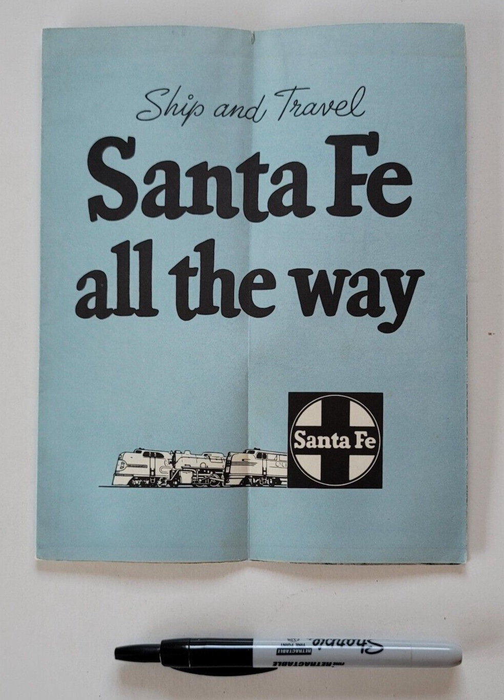1940 Santa Fe No. 26 Map United States Atchison Topeka Santa Fe Railway System