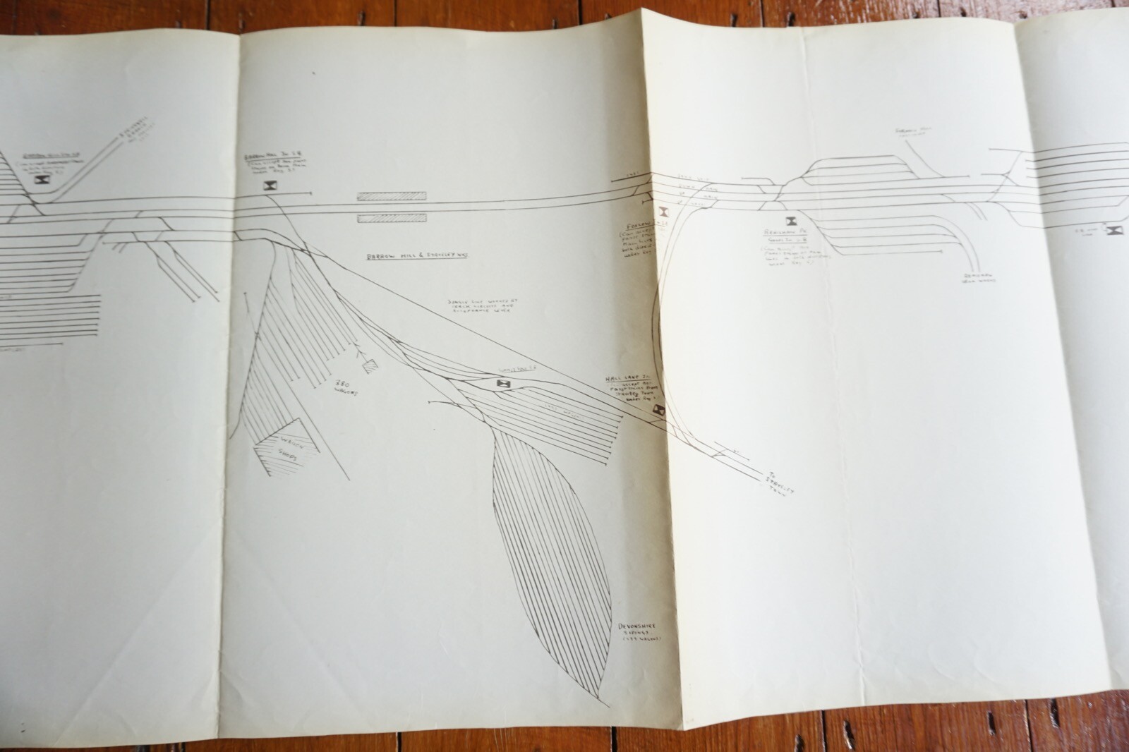 1958 Eastern Region Railway Route Map Tapton Dunston Barrow Hill Eckington